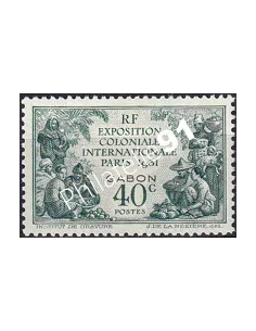 Gabon, n° 121 charnière, collection timbres Colonies