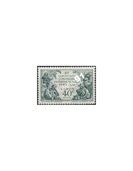 Gabon, n° 121 charnière, collection timbres Colonies