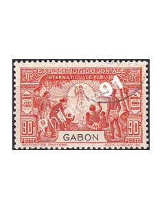 Gabon, n° 123 oblitéré, collection timbres Colonies