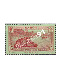 Gabon, n° 130 charnière, collection timbres Colonies