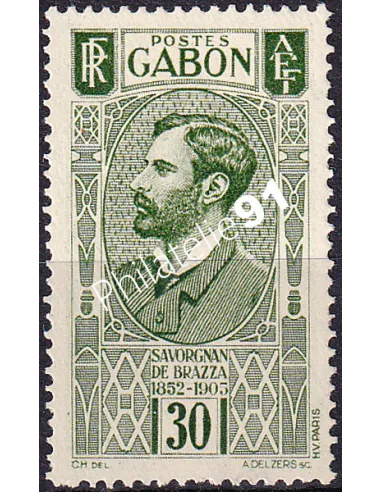 Gabon, n° 133 charnière, collection timbres Colonies