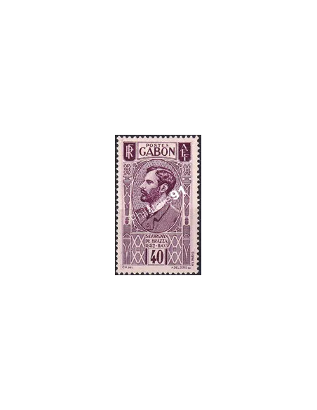 Gabon, n° 134 charnière, collection timbres Colonies