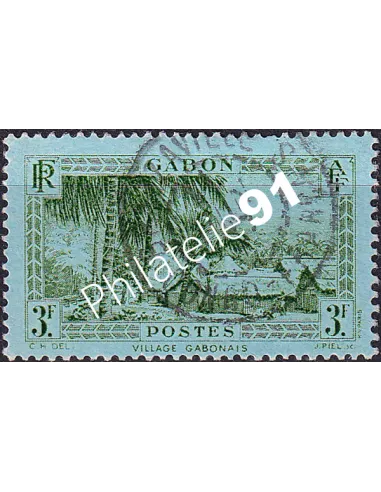 Gabon, n° 143 oblitéré, collection timbres Colonies