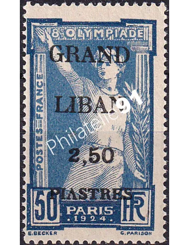 GRAND LIBAN, n° 21 charnière, collection timbres Colonies