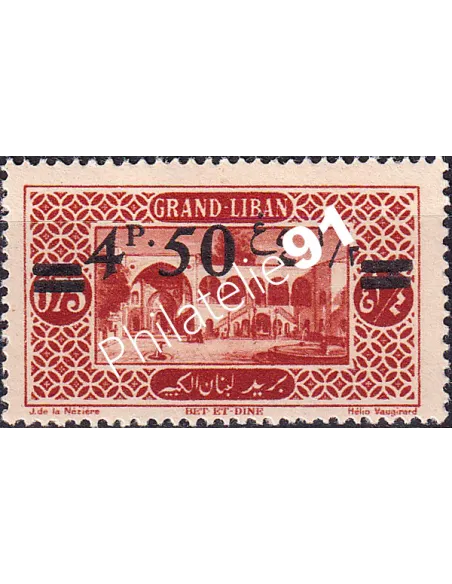 GRAND LIBAN, n° 77, collection timbres Colonies