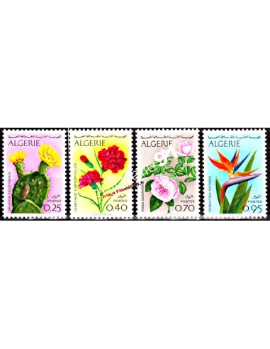 ALGERIE- n°  484 au 487 - Fleurs