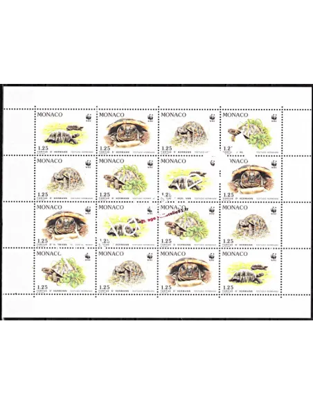 MONACO - Feuille n° 1805 - Thématique : Tortues