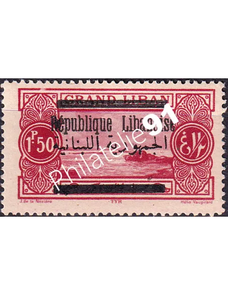 GRAND LIBAN, n° 101, collection timbres Colonies