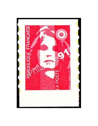 Timbre n° 2874a (adhésif n°7a) Marianne du Bicentenaire (de carn
