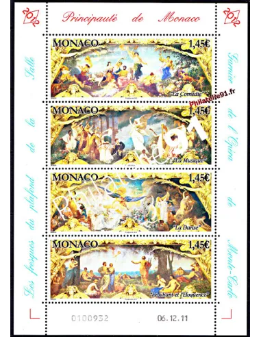 MONACO -  n°  2812 à 2815 - Feuille - Peintures