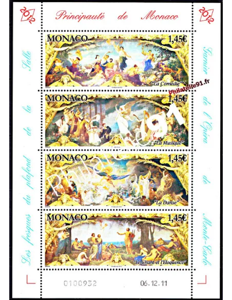 MONACO -  n°  2812 à 2815 - Feuille - Peintures