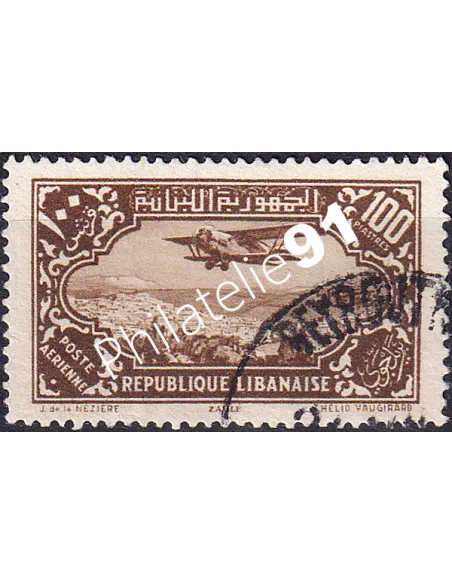 GRAND LIBAN, PA n° 48 oblitéré, collection timbres Colonies