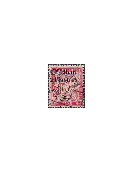 GRAND LIBAN, Timbre-Taxe n° 8 oblitéré, collection timbres Colonies