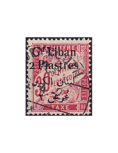 GRAND LIBAN, Timbre-Taxe n° 8 oblitéré, collection timbres Colonies