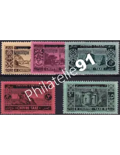 GRAND LIBAN, Taxe n° 16 à 20 charnière, collection timbres Colonies