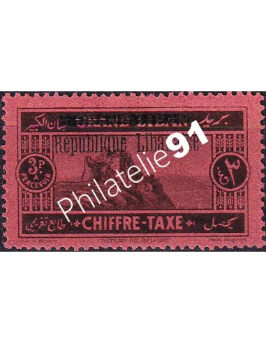 GRAND LIBAN, Timbre-Taxe n° 19 charnière, collection timbres Colonies