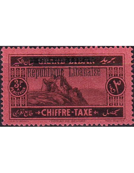 GRAND LIBAN, Timbre-Taxe n° 19 charnière, collection timbres Colonies