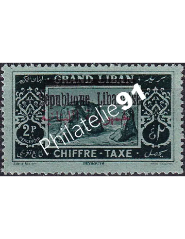GRAND LIBAN, Timbre-Taxe n° 23 charnière, collection timbres Colonies