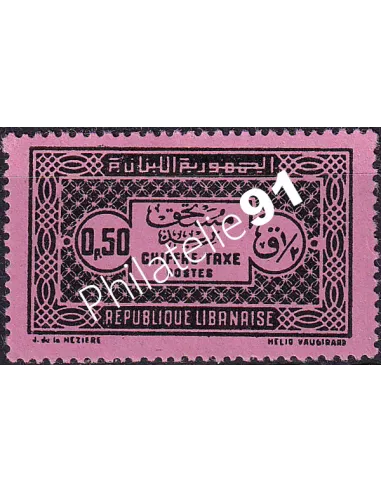 GRAND LIBAN, Timbre-Taxe n° 29 charnière, collection timbres Colonies