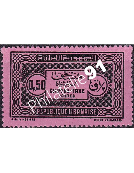 GRAND LIBAN, Timbre-Taxe n° 29 charnière, collection timbres Colonies