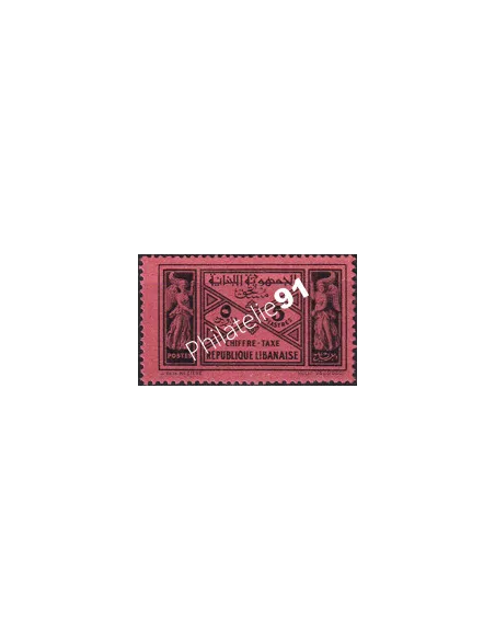 GRAND LIBAN, Timbre-Taxe n° 33 charnière, collection timbres Colonies