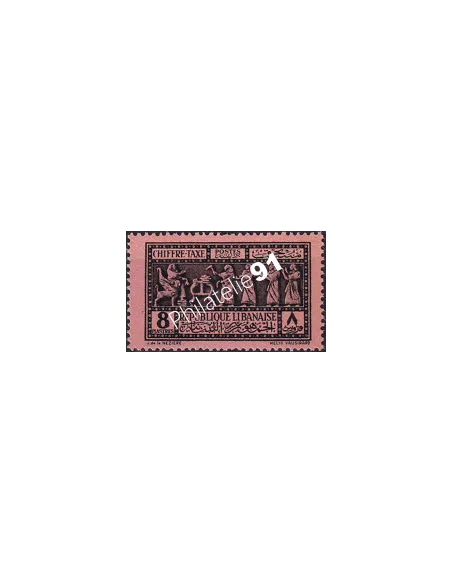 GRAND LIBAN, Timbre-Taxe n° 34 charnière, collection timbres Colonies