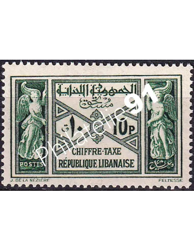 GRAND LIBAN, Timbre-Taxe n° 35 charnière, collection timbres Colonies