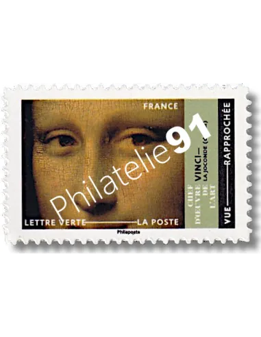 Adhésif n° 2191A, La Joconde, timbres de France