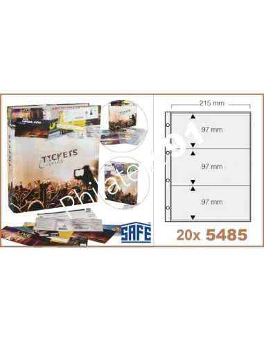SAFE, Album pour tickets,Matériel toutes collection