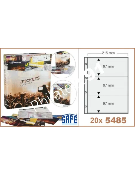 SAFE, Album pour tickets,Matériel toutes collection