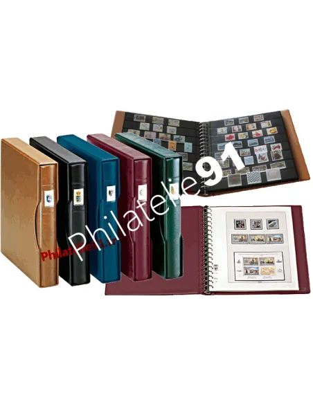 LINDNER - Reliure REGULAR + boitier assorti - 18 anneaux