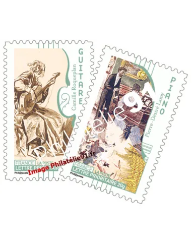 ADH. n° 393a et 399a "Guitare" "Piano" -  La paire