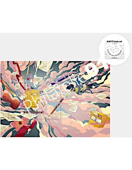 NFTimbre n°1, 1er jour, timbres de France