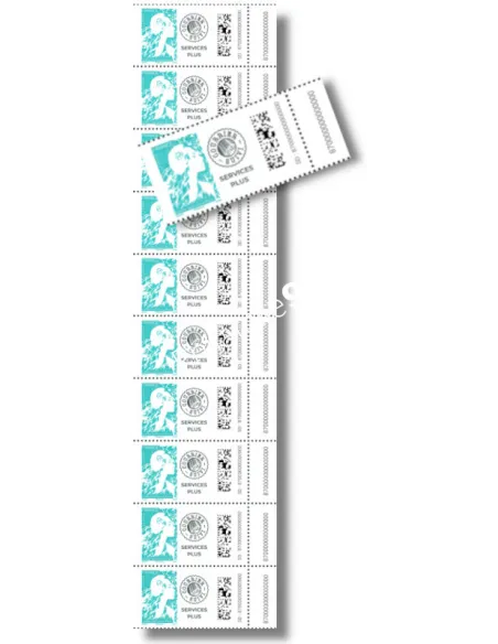 timbres n° 5734 de roulette Service Plus Marianne de l'Avenir