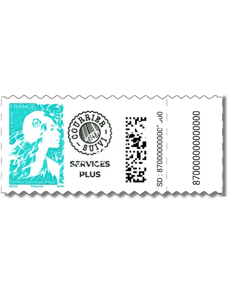 timbre de roulette n° 2362 Service Plus, Marianne de l'Avenir