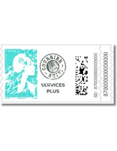 Timbre de Carnet Service Plus Marianne de l'Avenir, timbres France