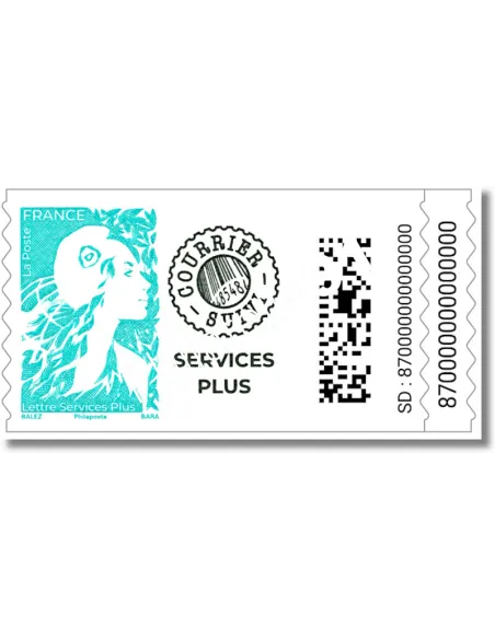 Timbre de Carnet Service Plus Marianne de l'Avenir, timbres France