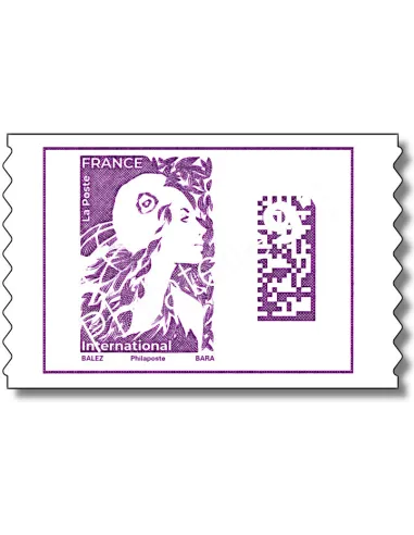 timbre Lettre international Marianne d l'Avenir, timbres France