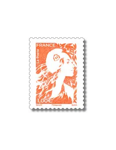 timbre n° 2357, 1,00 €, orange, Marianne de l'Avenir, timbres France