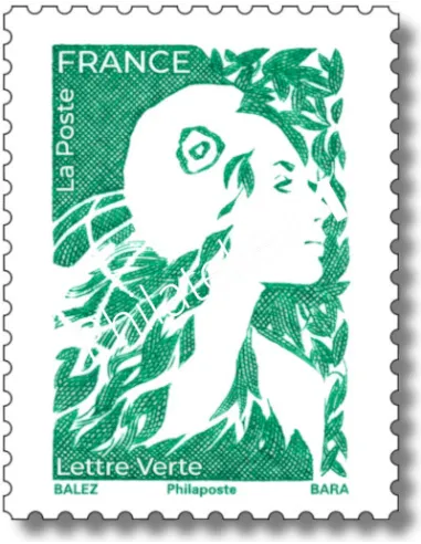 timbre n° 5730, lettre verte Marianne de l'Avenir, timbres de France