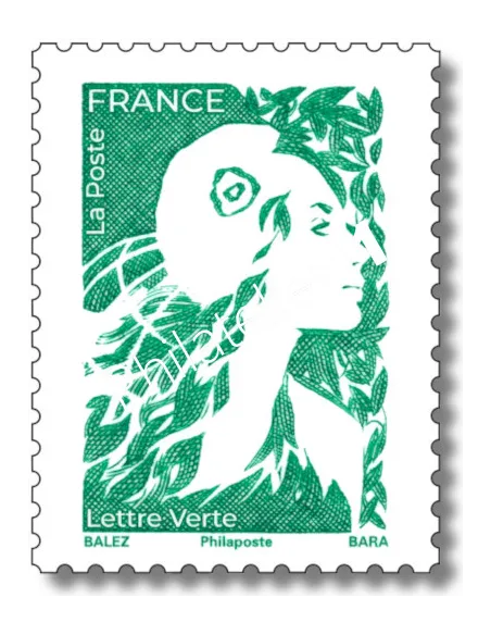 timbre n° 5730, lettre verte Marianne de l'Avenir, timbres de France