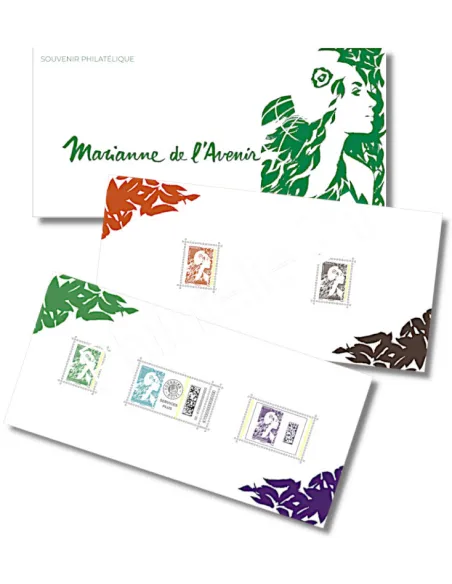 Bloc souvenir Marianne de l'Avenir de Balez, collection timbres France