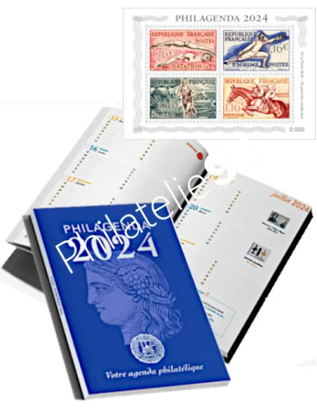 Philagenda 2024, collection timbres France