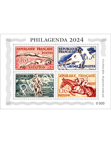 Philagenda 2024, collection timbres France
