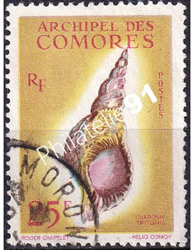 Comores, n° 24 oblitéré, timbres des colonies françaises
