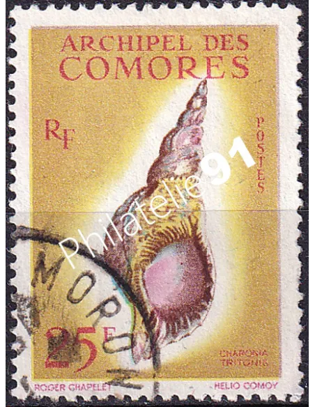 Comores, n° 24 oblitéré, timbres des colonies françaises