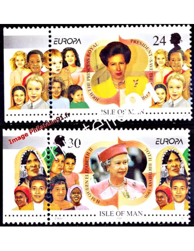 Ile DE MAN, n° 712 à 713, EUROPA 1996, collection timbres Europe