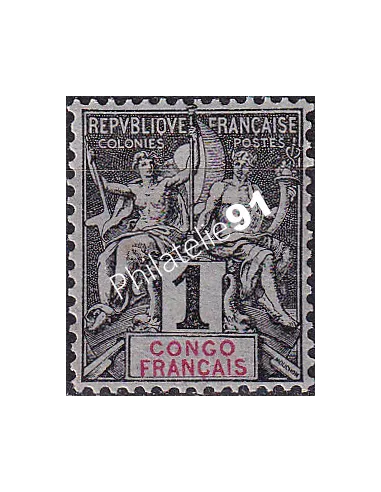 Congo, n° 12 charnière, timbres des colonies françaises