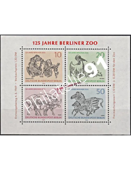 Timbres d’Allemagne - BERLIN - BF n° 2 - Animaux sauvages