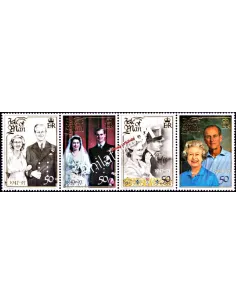 ILE DE MAN - n° 777 à 780 - Elizabeth II - Noces d'or